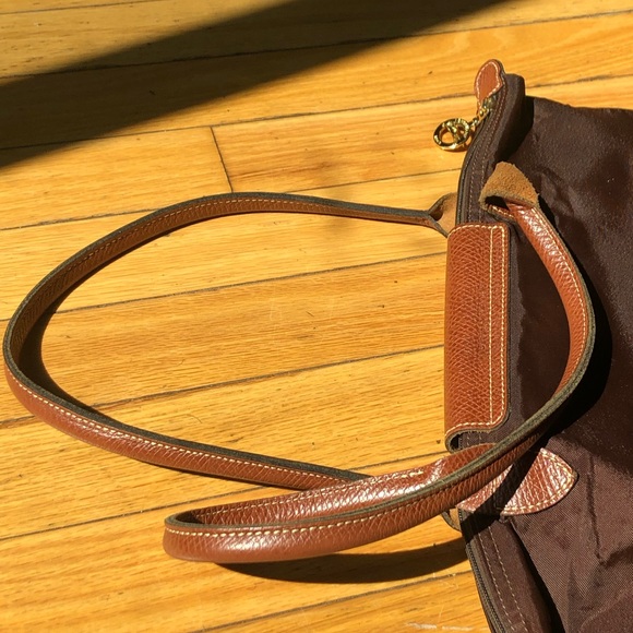 Longchamp Le Pliage brown nylon tote - Picture 5 of 8